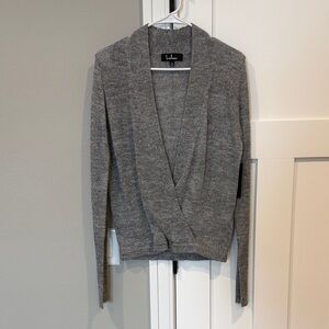 Lulu's Charcoal Wrap Cardigan